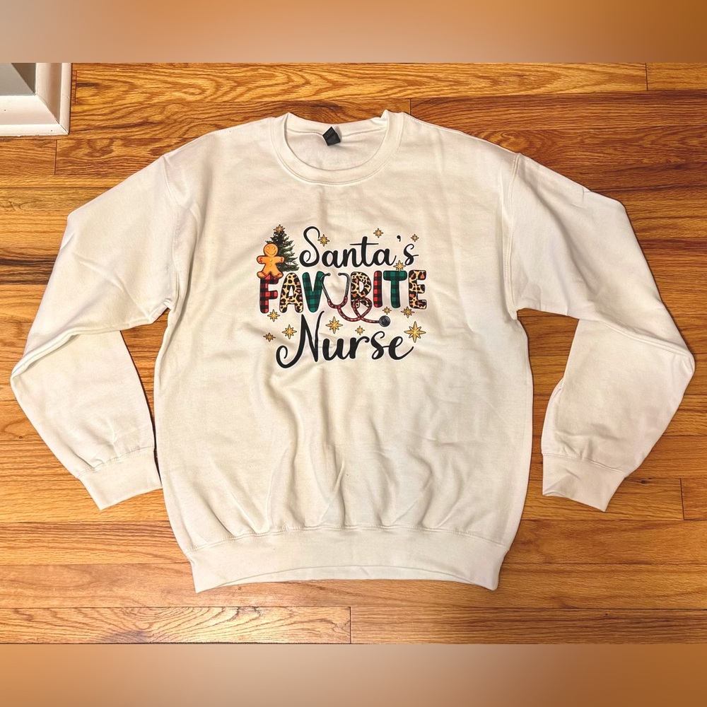 “Santa’s Favorite Nurse” Crewneck Sweatshirt